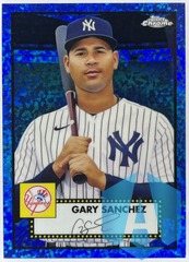 2021 Chrome Platinum Anniversary Blue Mini-Diamond 158/199 Gary Sanchez #223